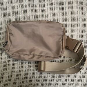 Tan belt bag
